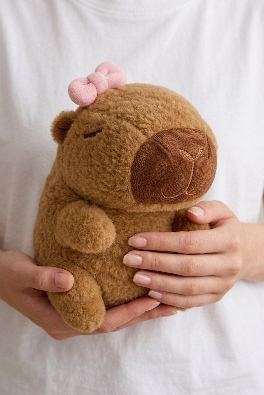 Плюшевая игрушка «Капибара с бантиком»